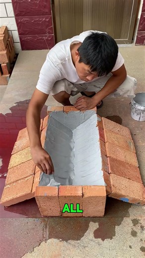 "Dad Builds a Mini Fish Pond at Home 🐟🔥"#shorts