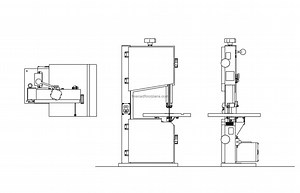 Bandsaw Machine - Free CAD Drawings