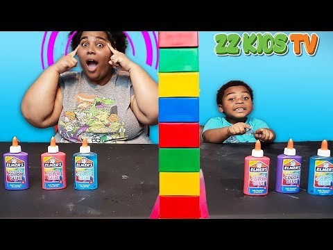 Twin Telepathy Slime Challenge ZZ Kids TV