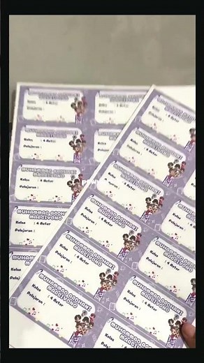 Bikin Stiker Label Buku Anak Sekolah #hp580