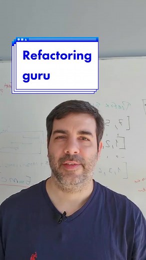 Refactoring guru. #refactor #programación #sistemas #aprendizaje #buenaspracticas