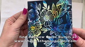 Full video on my YouTube Channel, link in comments.I hope you'll subscribe to my channel! Find the new Color Bursts in our shop and add a whole new level of fun to your paper crafting hobby! | Catherine Pooler Stamps- www.catherinepooler.com