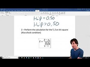 One Proportion Z-Test - Statistical Hypothesis Testing