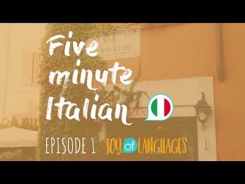 Five Minute Italian Episode 1: Why Italian is easy