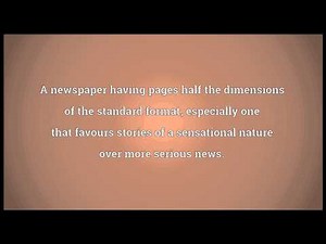 Tabloid Meaning