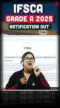 IFSCA Grade A Law Officer Notification Out 🤩