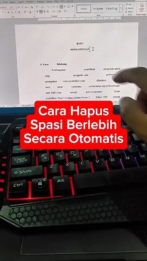 Normalkan Spasi yang berjauhan atau berlebihan di Ms Word 🚀🚀🚀 #word #microsoftword #belajarword #belajarexcel #belajarkomputer #tutorial #hapusspasi #edukasi #learn #computer #teknologi #panglimatutorial | Panglima Tutorial