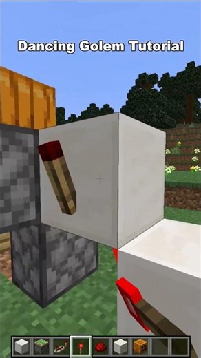 Dancing Golem Tutorial Minecraft #minecraft #shorts