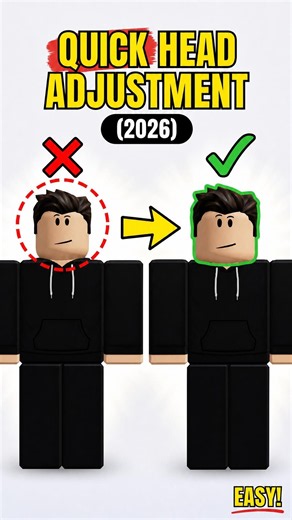 Quick Head Adjustment on Roblox Avatar 2026