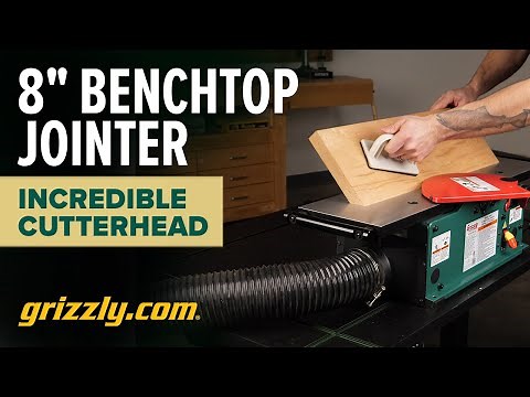 NEW! Grizzly 8" Benchtop Jointer with Spiral-Type Cutterhead G0947