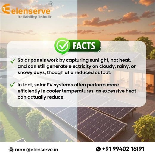 Solar Panel Myth vs Fact | Do Solar Panels Work on Cloudy Days? ⚡🌤️