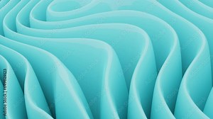Abstract background with flowing and transforming blue draping texture. Design. Folded textile, animated fabric.