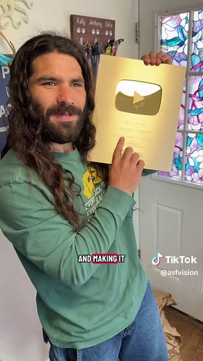 Anthony Ferraro Receives Gold Play Button with Braille