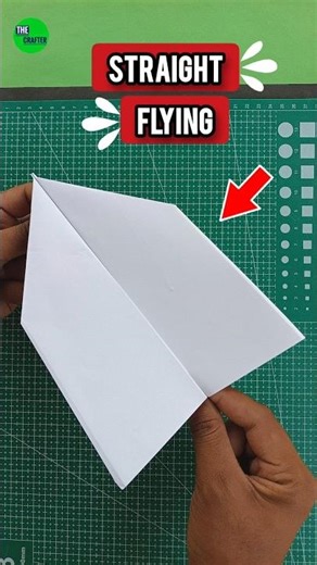How to make the straight flying paper plane , homemade origami fastest flying paper airplane