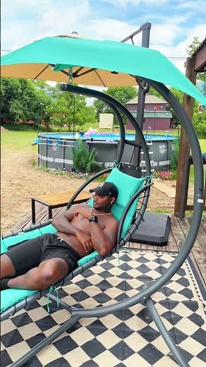 Ultimate Relaxation: Hang in Style with Our Swing Lounge Chair #OutdoorLiving #RelaxATIONstation