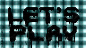 Anoouncement let's play in style of 8 bit arcade game intro