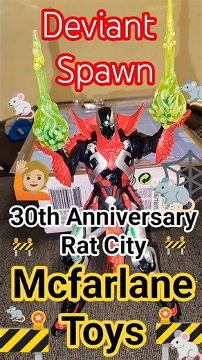 👉🏼 🥇 Deviant Spawn | Mcfarlane Toys | 30th Anniversary Rat City | Action Figure