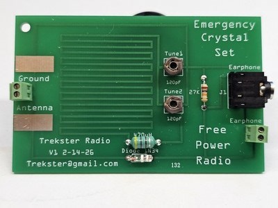 EMERGENCY CRYSTAL RADIO KIT - Build Your Own Crystal Radio !!! | eBay