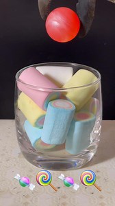 Fire Ball vs Marshmallow 🥵😬 🍬 🍭 🥵 #fireball #Fire #marshmallow #candy #asmrsounds #satisfying #experience #experiment | Fire Ball Experiments