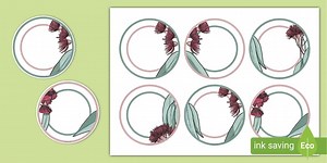 Eucalyptus Table Name Tags