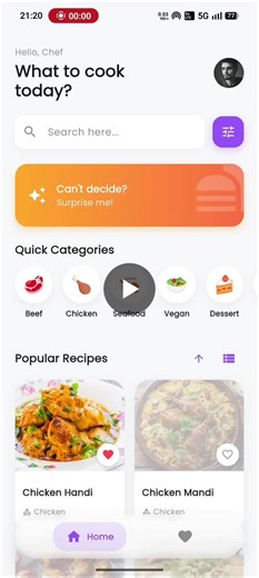 Flutter Recipe App with Clean Architecture and BLoC | Prakhar Tiwari posted on the topic | LinkedIn