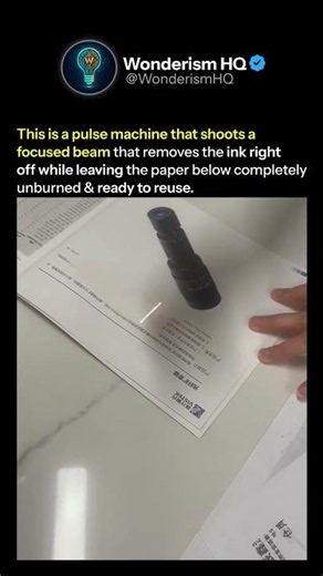 Erasing Ink Without Ruining Paper Using A Laser