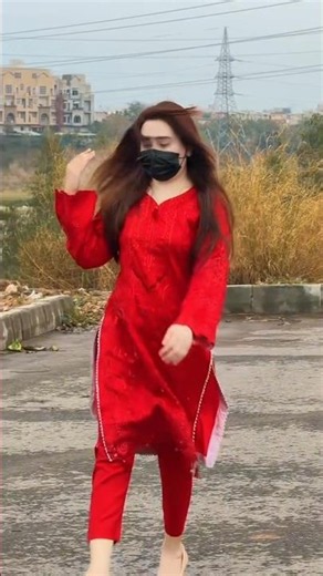 Royal Red Elegance ✨ | Stunning Red Anarkali Dress ❤️🔥 #UKFashion #viralvideo #fashion
