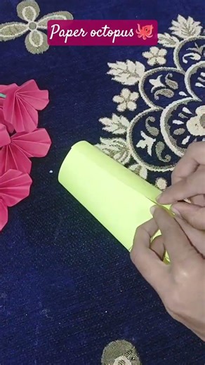 diy paper octopus 🦑#world#octopus#like#paper#subscribe #artist#telent#support #cute#diy #craft #top