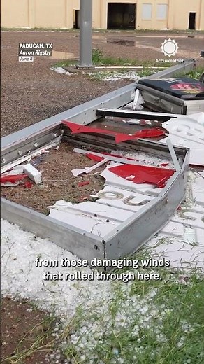 Big Hail Smashes Cars, Signs in Texas, New Mexico