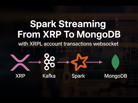 Spark Streaming From Kafka To MongoDB with XRPL account transactions websocket