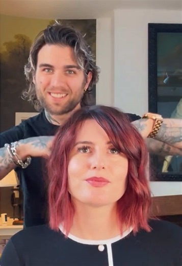 Check out this gorgeous Cherry Cola transformation by @Jack Mead using yuv® Colour #hairtok #fyp #hairdresserlife #yuvbeauty #cherrycolahair #cherryhair