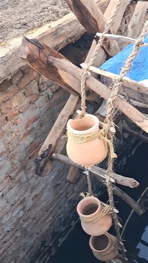 An old irrigation system in the Luxor village called Sakia