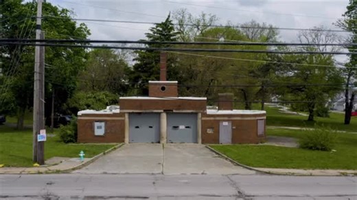 Rokh on Instagram: "A look inside OLD IFD 18 Constructed in 1936, Fire Station No. 18 is a one-story concrete and brick masonry building built in the Art Moderne style. The building is centered on a central bay, the central apparatus room, which is comprised of two fire engine bays with overhead garage doors that face southwest onto W. Washington Street. The footprint is roughly rectangular and measures approximately 62-feet by 68-feet. Fire Station No. 18’s straight lines are interrupted only a