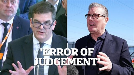 Starmer: Olly Robbins made 'a serious error of judgement'