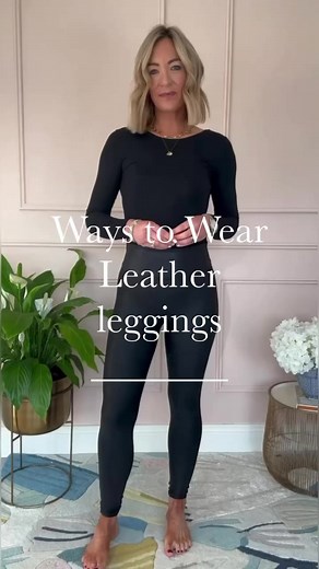 Ways to wear…. Spanx leather look leggings 👏 Next in my series of “ways to wear” leather look leggings are a key wardrobe staple for me, I wear them so much. So versatile 🙌🏼 | The Style Fairy by Naomi Clarke