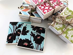 DIY Repurposed Ceramic Tile Coasters