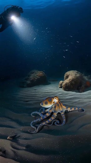 3 Hearts. Blue Blood. No Bones. 😨🐙 #shorts #octopus #octopusfacts