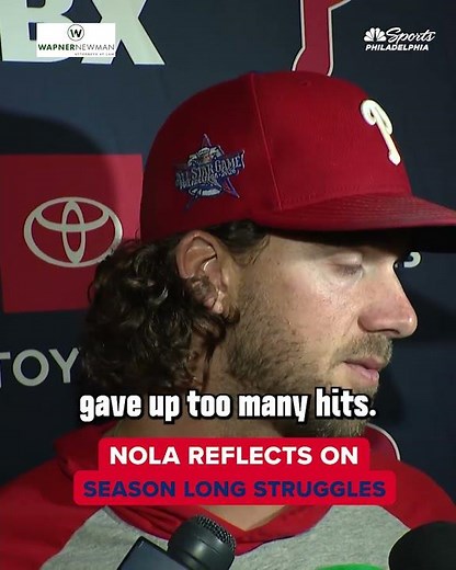 Aaron Nola reflects on his struggles all season long 😔