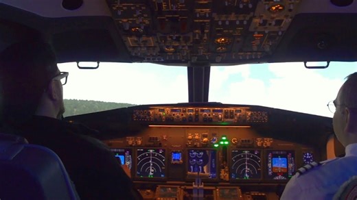This simulator shows how the 737-800 is really flown