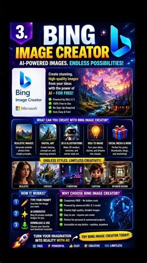 🥳🤯Top 5 FREE AI Image Generator Tools in 2026 🔥 Create Stunning AI Images Like a Pro