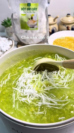 Cách Nấu Chè Sắn Dây Đậu Xanh Ngon Miệng