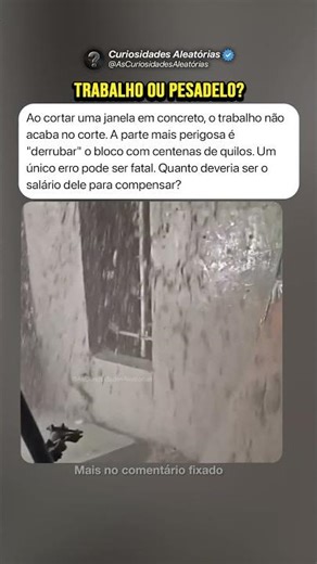 O Perigo de Cortar Concreto #curiosidades #mistérios