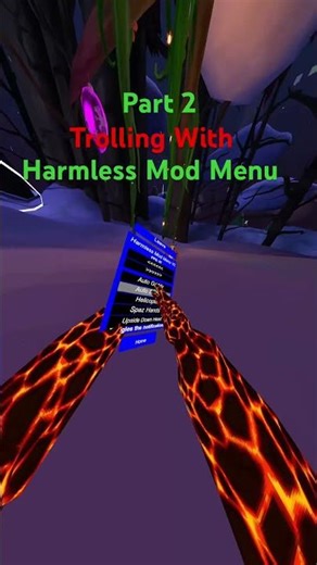 Part 2 with trolling with Harmless Mod Menu V2#gtagmodmenu #gorillatag #viral