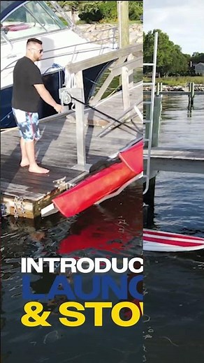 KAYAK LAUNCH & STOW™: Tide-Riding Kayak Launch & Storage Solution!