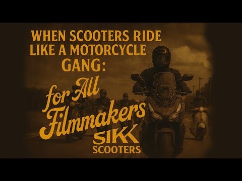 When Scooters ride like a motorcycle Gang | Sikk Skooters