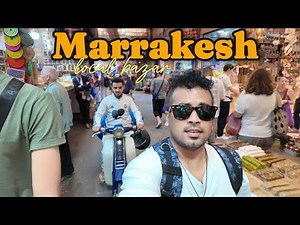 Exploring the Local Bazaar of Marrakech 🇲🇦 | Moroccan Street Market Food, Spices, Crafts & Culture