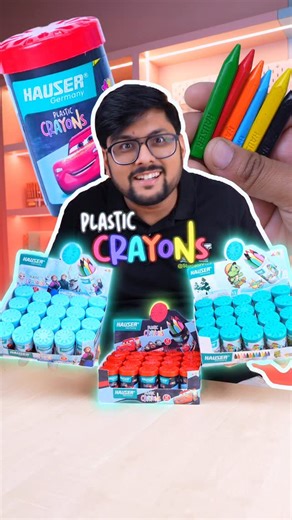 Student Yard on Instagram: "Hauser Cute Plastic Crayons 🖍️ with Sturdy 🏋️‍♀️ Case ! Follow @studentyard for more! #stationery #studygram #backtoschool #uniquestationery #students #syreels #stationeryaddict #notes #syreels #pens #art #hauser #cryonsart #reelkarofeelkaro #reelitfeelit #reel #viral"