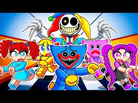 Escape PLAYCARE FACILITY in Roblox With MY POPPY PLATIME FRIENDS...