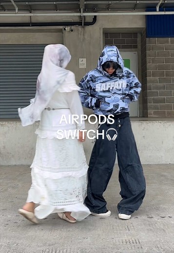 Airpods Switch Trend: Viral Fashion & Music Videos