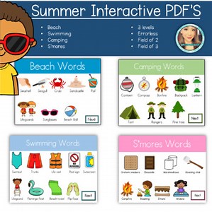 Summer Interactive Task Cards